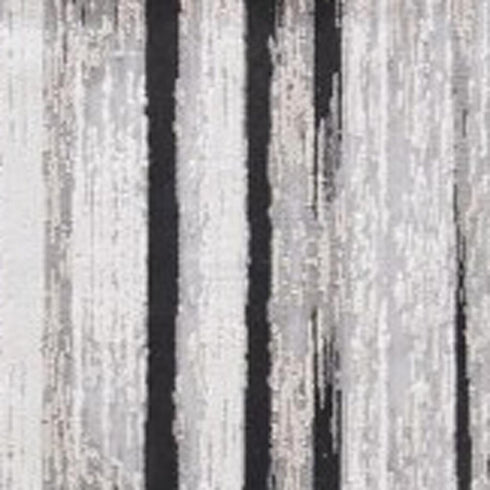4' X 6' Black Silver and Gray Abstract Power Loom Area Rug